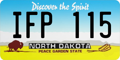 ND license plate IFP115