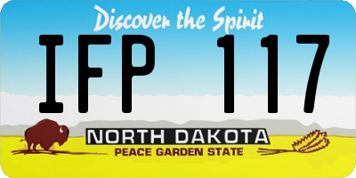 ND license plate IFP117