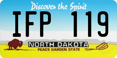 ND license plate IFP119