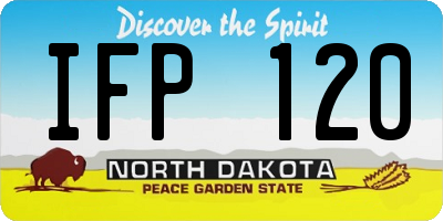 ND license plate IFP120