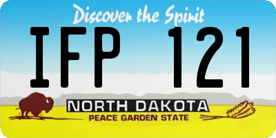ND license plate IFP121