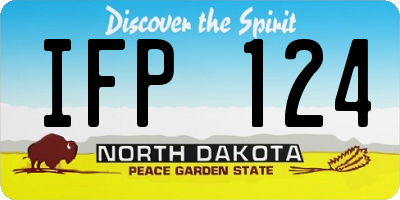 ND license plate IFP124