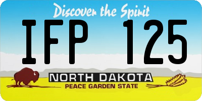 ND license plate IFP125