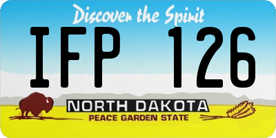 ND license plate IFP126