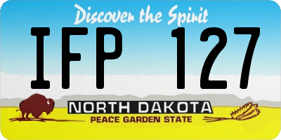 ND license plate IFP127