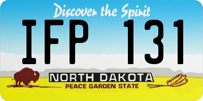 ND license plate IFP131