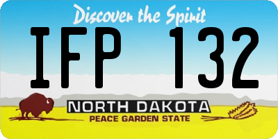 ND license plate IFP132