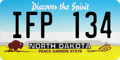 ND license plate IFP134