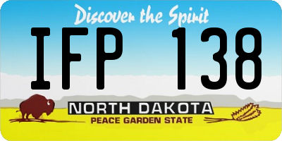 ND license plate IFP138