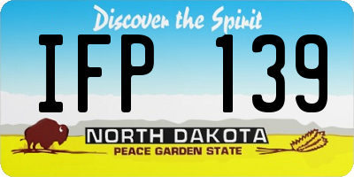ND license plate IFP139