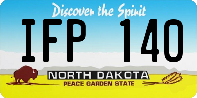 ND license plate IFP140