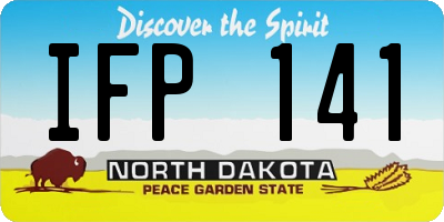 ND license plate IFP141