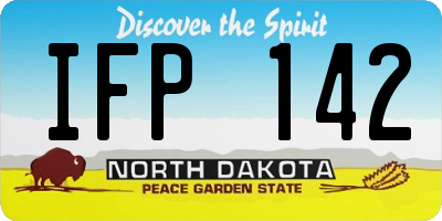 ND license plate IFP142