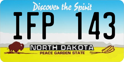 ND license plate IFP143