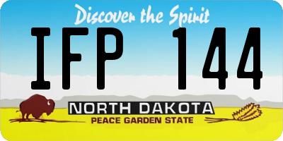 ND license plate IFP144