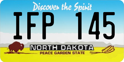 ND license plate IFP145