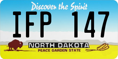 ND license plate IFP147