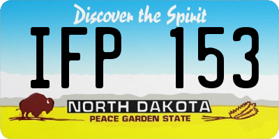 ND license plate IFP153
