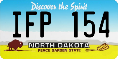 ND license plate IFP154