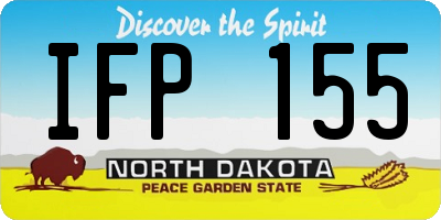 ND license plate IFP155
