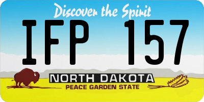 ND license plate IFP157