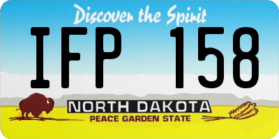 ND license plate IFP158