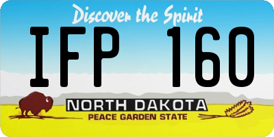 ND license plate IFP160