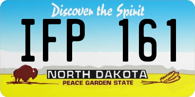 ND license plate IFP161