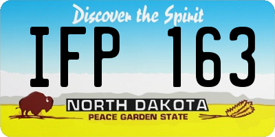 ND license plate IFP163