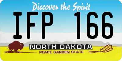 ND license plate IFP166