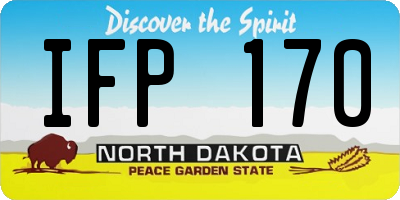 ND license plate IFP170