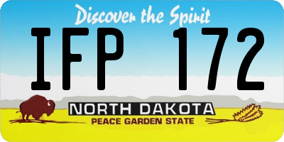 ND license plate IFP172