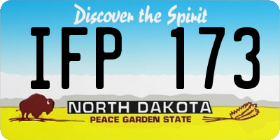 ND license plate IFP173