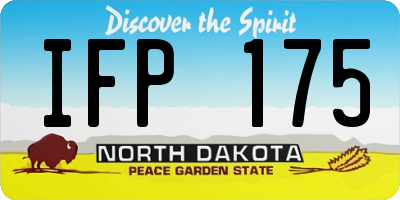 ND license plate IFP175