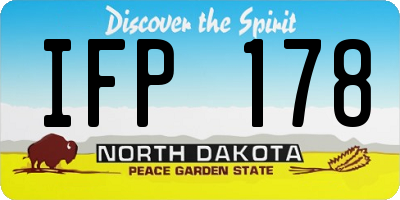 ND license plate IFP178