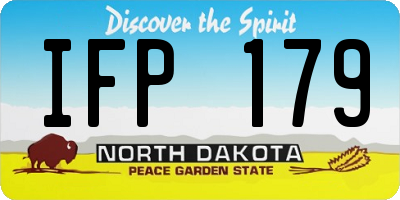 ND license plate IFP179