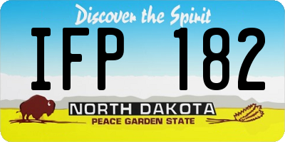 ND license plate IFP182