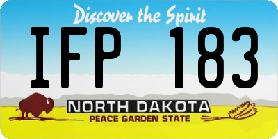 ND license plate IFP183
