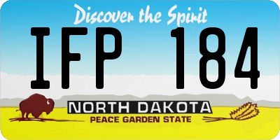 ND license plate IFP184