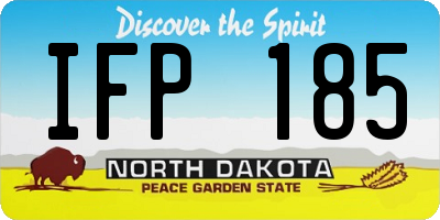 ND license plate IFP185