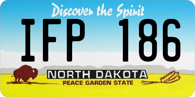 ND license plate IFP186