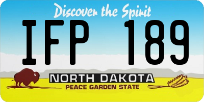 ND license plate IFP189