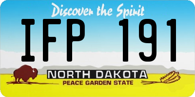 ND license plate IFP191
