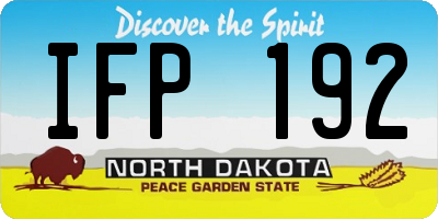 ND license plate IFP192