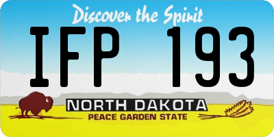 ND license plate IFP193