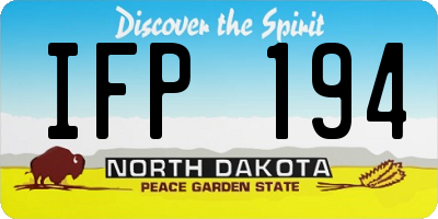 ND license plate IFP194