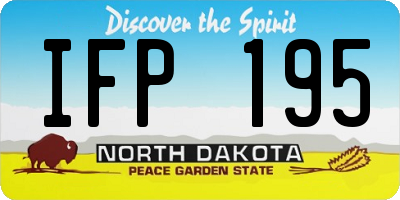 ND license plate IFP195