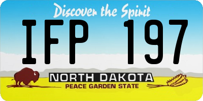 ND license plate IFP197
