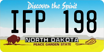 ND license plate IFP198