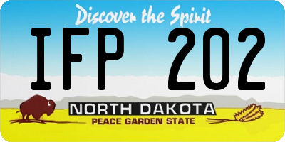 ND license plate IFP202